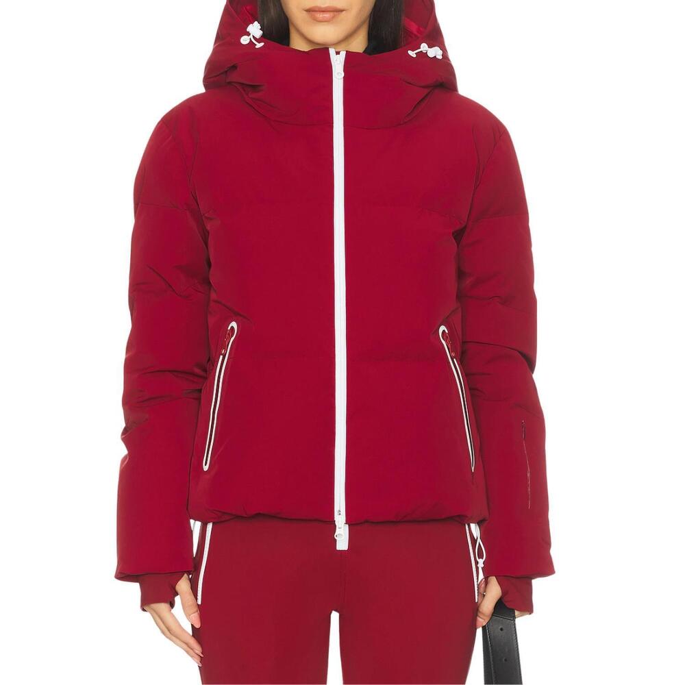 NEW JORDE poppy ski jacket in holiday ruby
